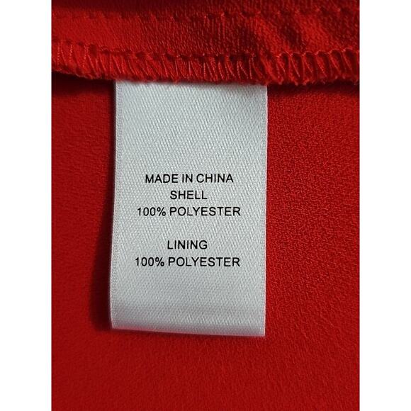 Elegant Red Ruffle Mini Dress - Picture 4 of 9